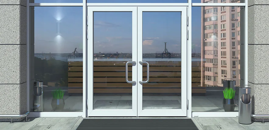 storefront glass repair in Schaumburg, IL